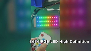 3636 RGB LED ενσωματωμένο IC 12mA 5V για οθόνη