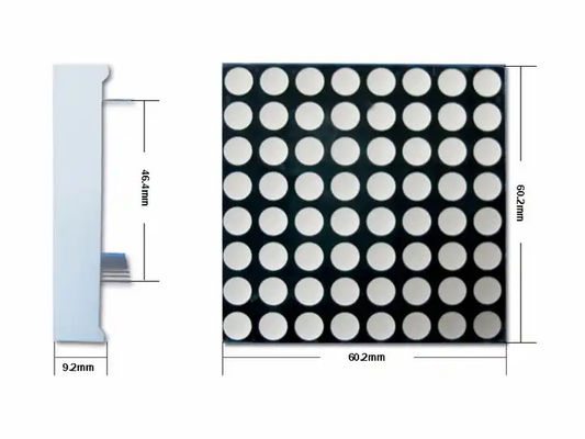 64x64mm 7 τμήματα LED οθόνη 16x16 Dot Matrix μπλε φως για οθόνη ανελκυστήρα