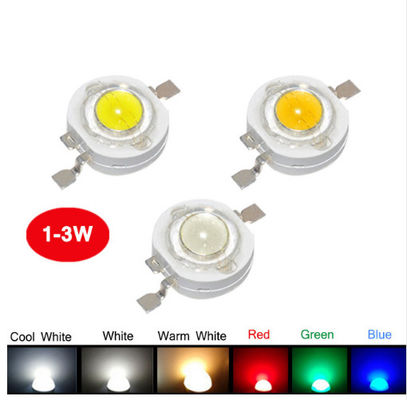 1W 140ml Υψηλής ισχύος LED Chip Lamp Bead 3W Super White Για φλας