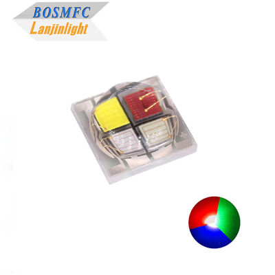 Υψηλής ισχύος 5050 RGBW SMD LED με κεραμική βάση 4*1W &amp; 4*3W Διαμόρφωση 6000K λευκό φως