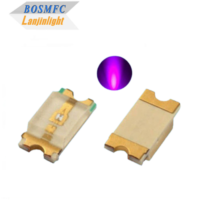 0805 SMD LED 385nm 2012 μεγέθους 405nm Δίοδος εκπομπής UV για λαμπτήρα κατά των κουνουπιών