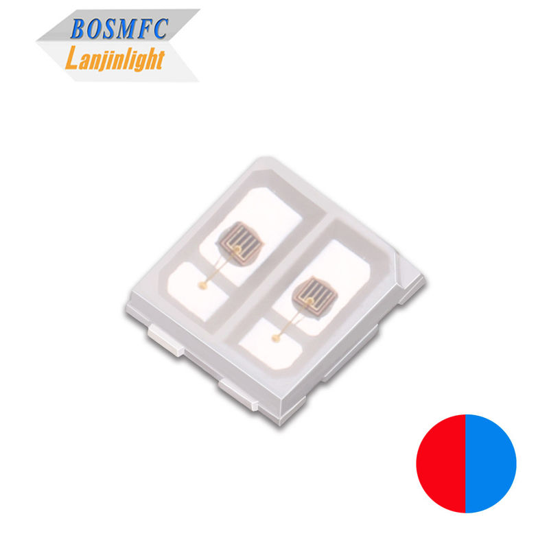Δυοχρωματική SMD LED 3030 Κόκκινο &amp; Μπλε Φως Πολυλειτουργική διόδη φωτός