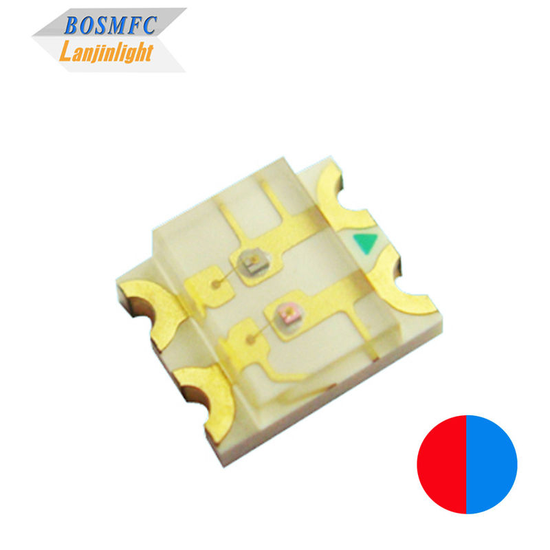 Δύο χρώματα 1206 SMD LED επιφάνειας 3216 κόκκινο &amp; μπλε φως τσιπ
