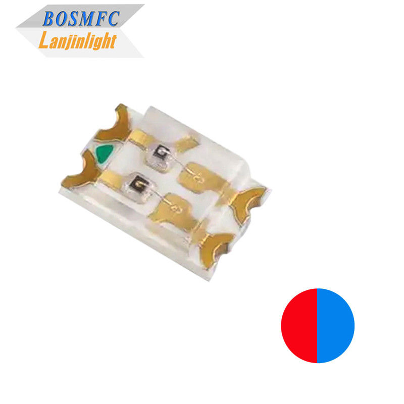 Bi Color SMD LED 0805 Κόκκινο &amp; Μπλε δύο χρώματα 0,06W Ultra Bright τσιπ