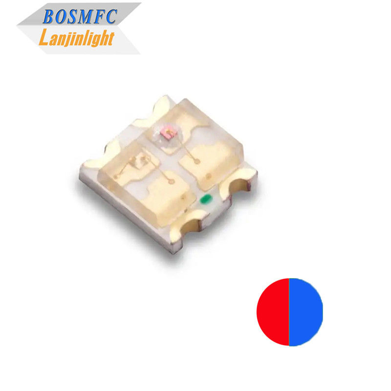 Δύο χρώματα 0603 SMD LED κόκκινο & μπλε, Πολυλειτουργικό 1615 Δύο χρώματα Chip LED
