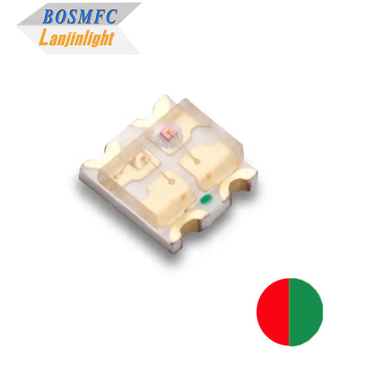 Πρακτικό διχρωματικό SMD LED 0603 Κόκκινο &amp; Πράσινο Φως Για Δείκτες Δείκτη
