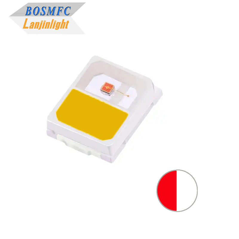 Σταθερό 0.2W 2835 SMD LED Δύο χρώματα κόκκινο &amp; ζεστό λευκό CCT2700-3200K Αντιστατικό φωτεινό LED Chip