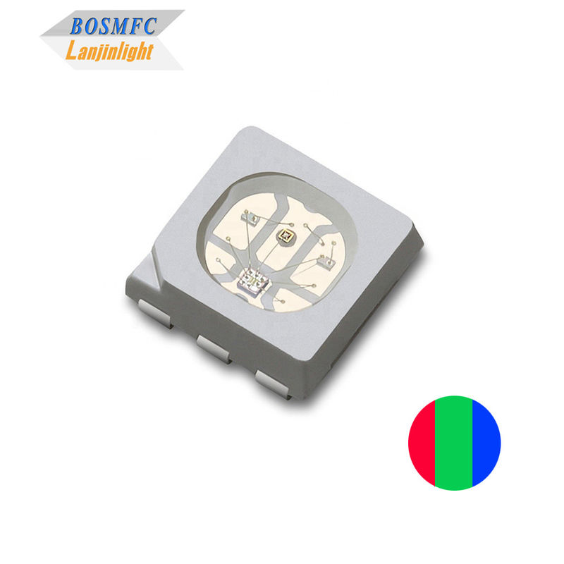 60mW 5050 RGB SMD LED Chip 0.2W Φως πλήρους χρώματος για ευέλικτη λωρίδα LED