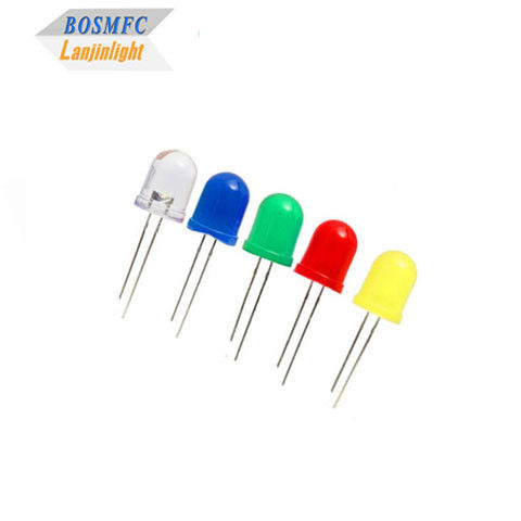 8 χιλιοστών 10 χιλιοστών διατρυπές LED Super Bright, F10 Lamp Single Diode LED εργοστάσιο πωλήσεων