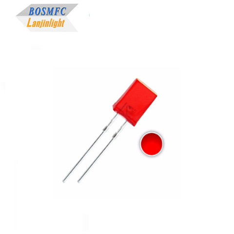1.8V-2.4V LED Κόκκινο μέσα από τρύπα LED 2x5x7mm εσωτερικό φωτισμό LED διόδιο