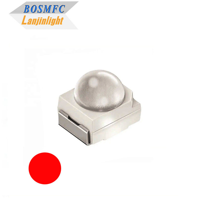 3528 SMD LED θόλο φακό 60 μοίρες Κόκκινο δείπνο φωτεινό 2000mcd LED διόδιο chip για φανάρι