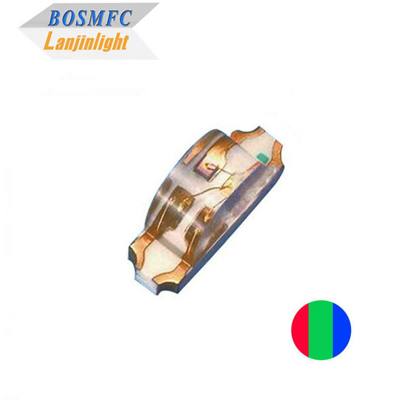 Πλευρική προβολή 1206 RGB SMD LED 1.5T 2.0T δεξιά γωνία πλάγια τοποθέτηση 1204 Tri Color φως