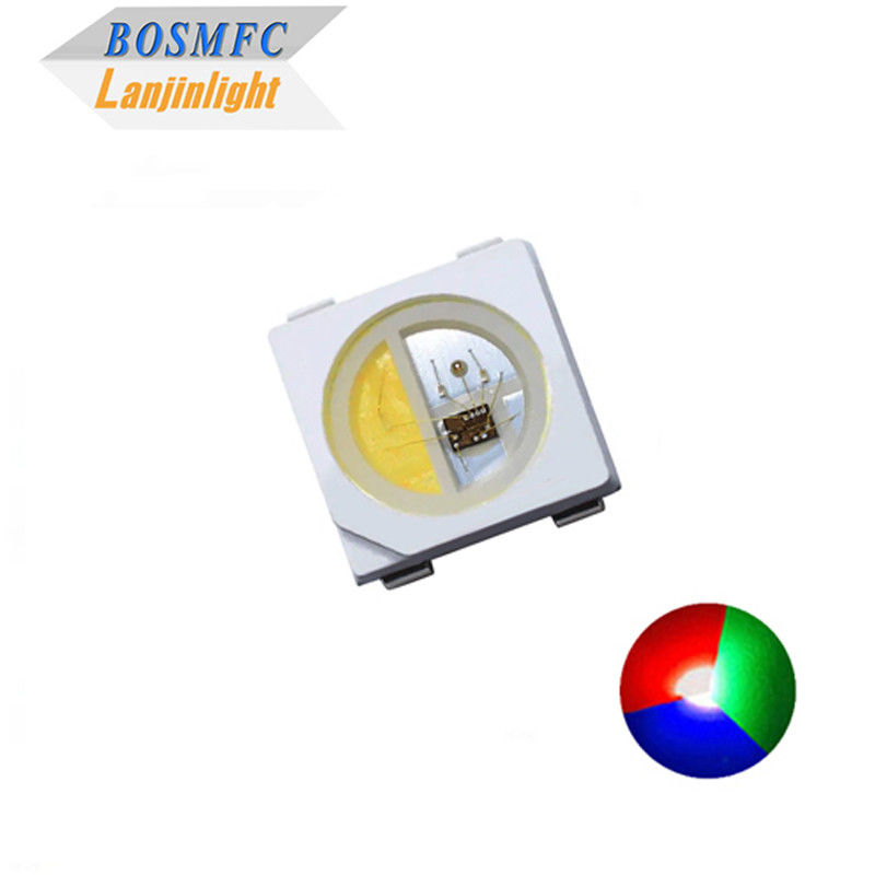 Προγραμματιζόμενο 5V IC οδήγηση SMD 5050 RGBW LED Chip 4 σε 1 Πρακτικό για IC SK6812