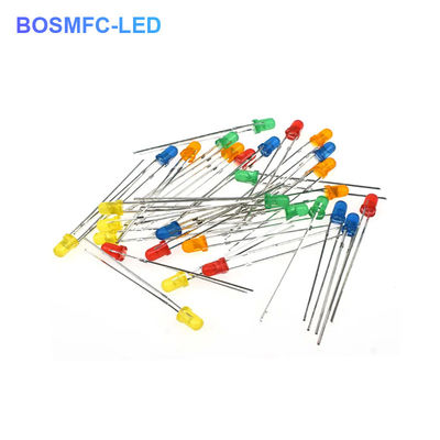 3mm Through Hole LED όλα τα χρώματα F3 dip led Πρακτικό για εσωτερικό φωτισμό