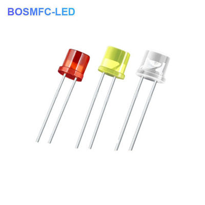 5mm Flat Top Through Hole LED Διασκορπισμένη γωνία θέασης 100 μοιρών