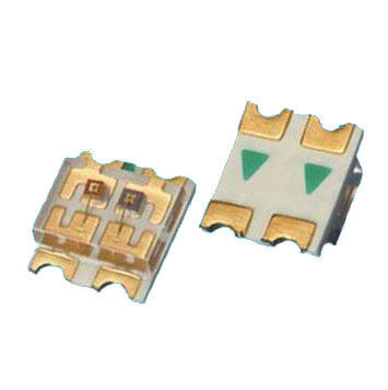 3228 Επιφανειακό τοποθέτηση Bi Color 1206 SMD LED Κόκκινο και πράσινο φως 20mA