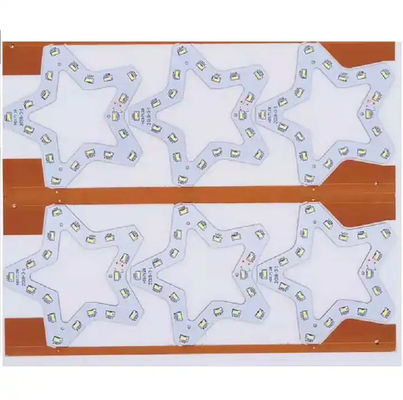 Προσαρμόστε το αστέρι PCB πολυεπίπεδο LED πλακέτα, FR4 Αλουμίνιο PCBA πλακέτα με LEDs