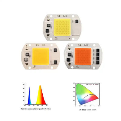 Πρακτικό πλήρες φάσμα COB LED Chip 50W 100W για εσωτερικό φυτό φως