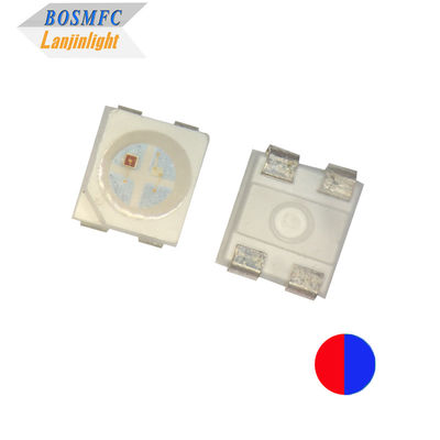 20mA Bi Color PLCC4 3528 SMD LED Chip Δυνατότητα 1,9mm Κόκκινο και μπλε χρώμα 4 πινές