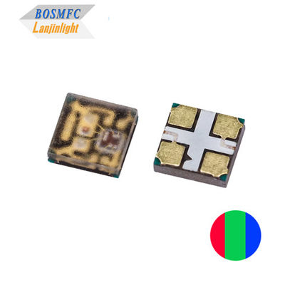 Υπερ φωτεινό πολλαπλό χρώμα PLCC4 2020 RGB LED 12mA Ενσωματωμένο IC με ατομικό έξυπνο έλεγχο