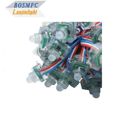 Πλήρες χρώμα Pixel LED φώτα Ψηφιακό τετράγωνο WS2811 RGB Pixel Module String Light 12mm 5V 12V RGB Αδιάβροχες χορδές