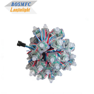 Πλήρες χρώμα Pixel LED φώτα Ψηφιακό τετράγωνο WS2811 RGB Pixel Module String Light 12mm 5V 12V RGB Αδιάβροχες χορδές