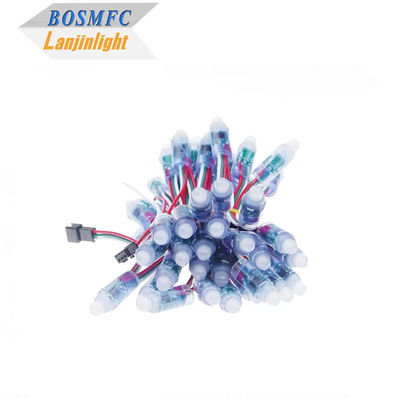 RGB Full Color Pixel Αδιάβροχο WS2811 Pixels Ψηφιακά διευκρινίσιμα LED Globe String Lights 12mm DC 5V