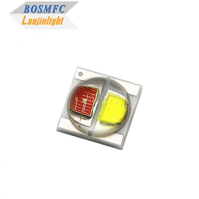 2W 3535 SMD LED Dome Lens 30 μοίρες Bi Color Κόκκινο και Λευκό 350mA LED Diode υψηλής φωτεινότητας