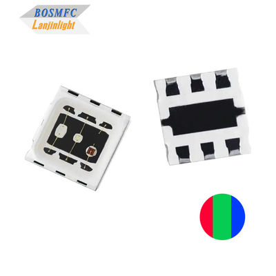 1.5W 5050 RGB LED θόλο φακό υψηλής ισχύος τριχρωματικό LED τσιπ 3 * 0.5W
